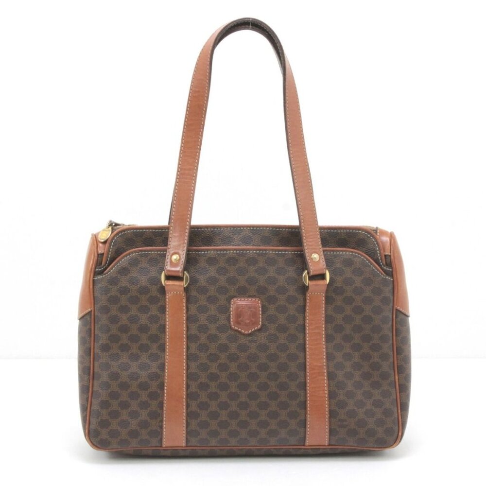 Celine Macadam Pattern Tote Bag Brown - Picture 1 of 9
